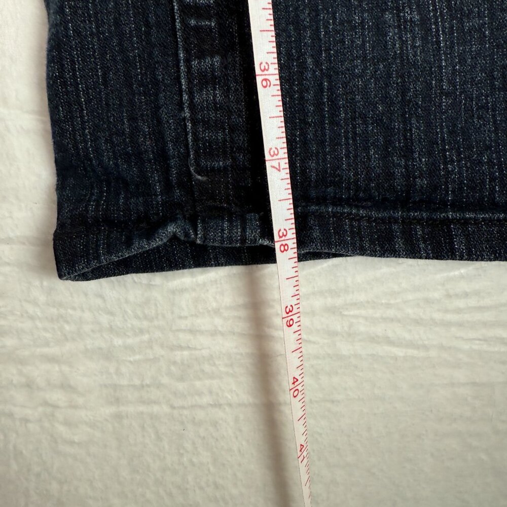 Flavour Blue Jeans By Bubble Gum Size 12 Women's Straight‎ Leg Dark Wash - Picture 7 of 8